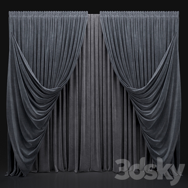 Curtain 152 3DSMax File - thumbnail 1