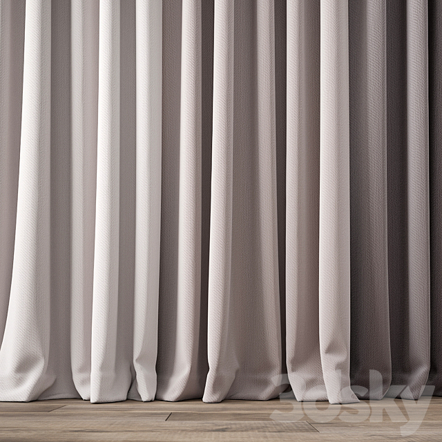 Curtain 153 3ds Max - thumbnail 2