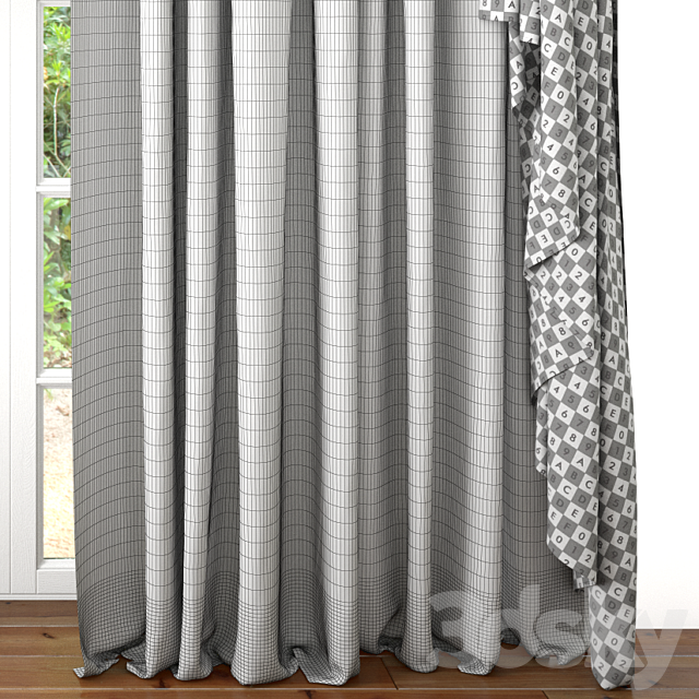 Curtain 16 3DSMax File - thumbnail 3