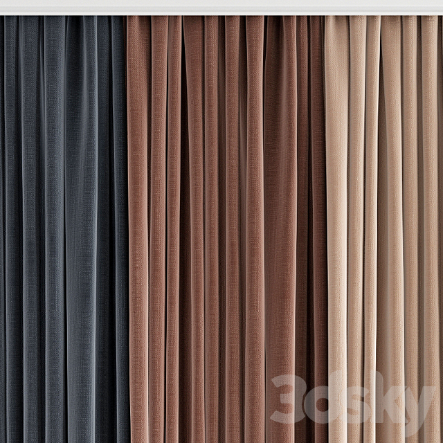 Curtain 162 3DS Max Model - thumbnail 4