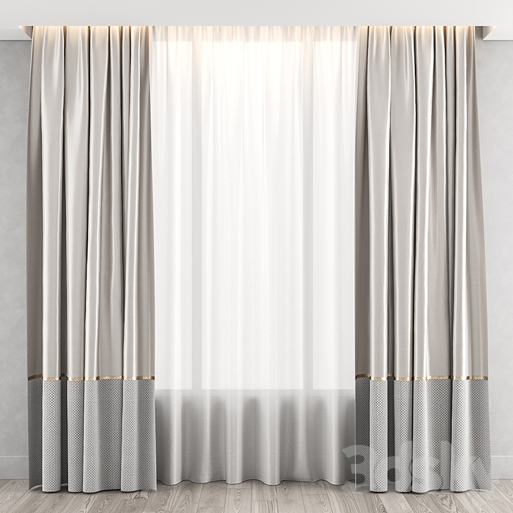 Curtain 169 3DS Max Model - thumbnail 1