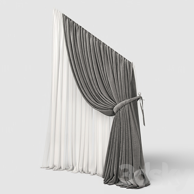 Curtain 17 3DSMax File - thumbnail 2