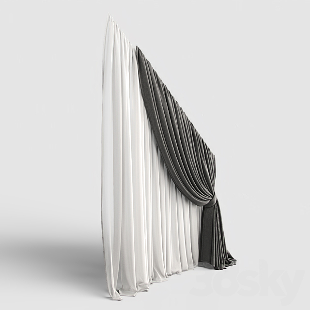 Curtain 17 3DSMax File - thumbnail 3