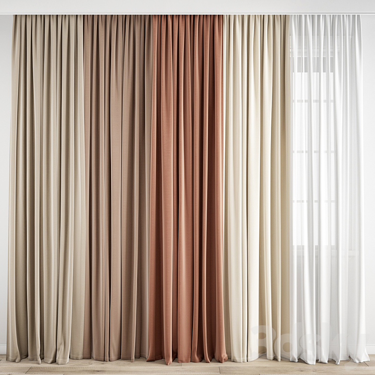 Curtain 184 3DS Max - thumbnail 1