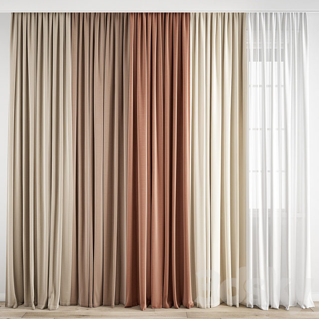 Curtain 184 3DSMax File - thumbnail 1