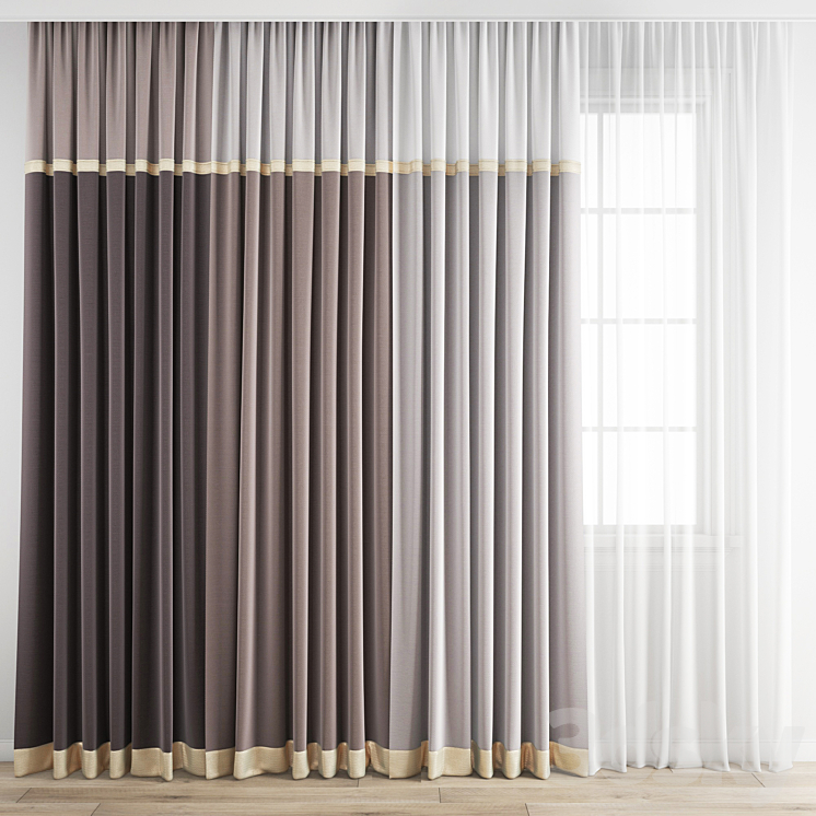 Curtain 187 3DS Max - thumbnail 1