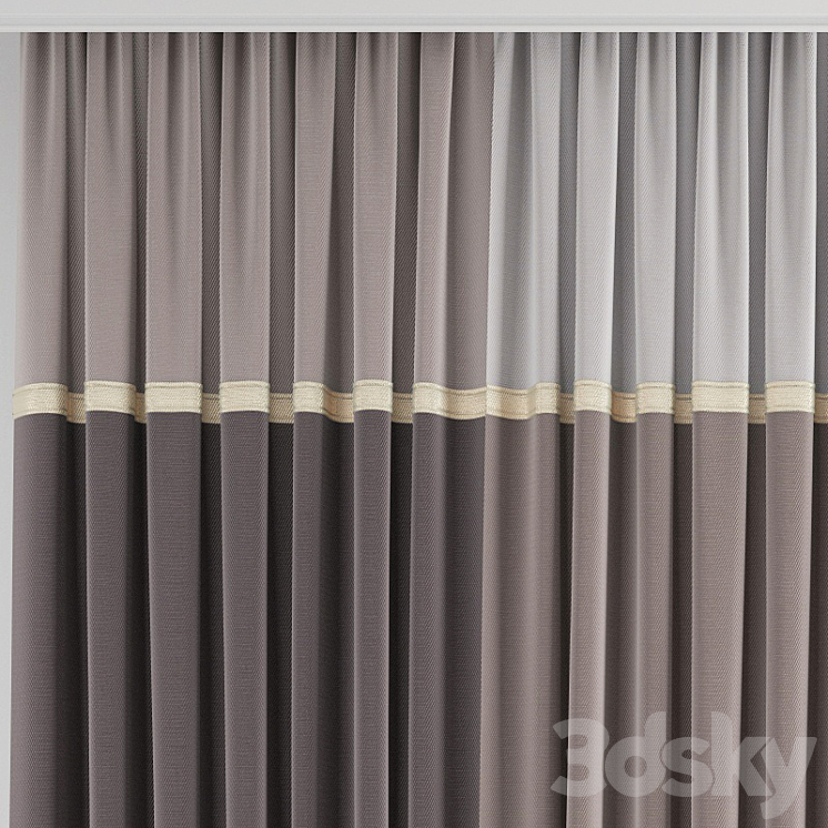 Curtain 187 3DS Max - thumbnail 2