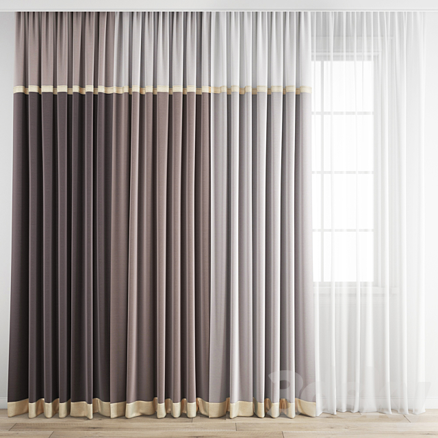 Curtain 187 3DSMax File - thumbnail 1