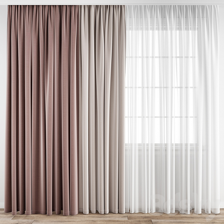 Curtain 188 3DS Max - thumbnail 1