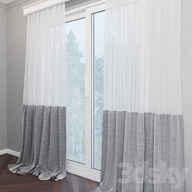 Curtain 2 3DS Max Model - thumbnail 2