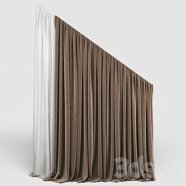 Curtain 20 3DSMax File - thumbnail 1