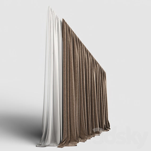 Curtain 20 3DSMax File - thumbnail 2