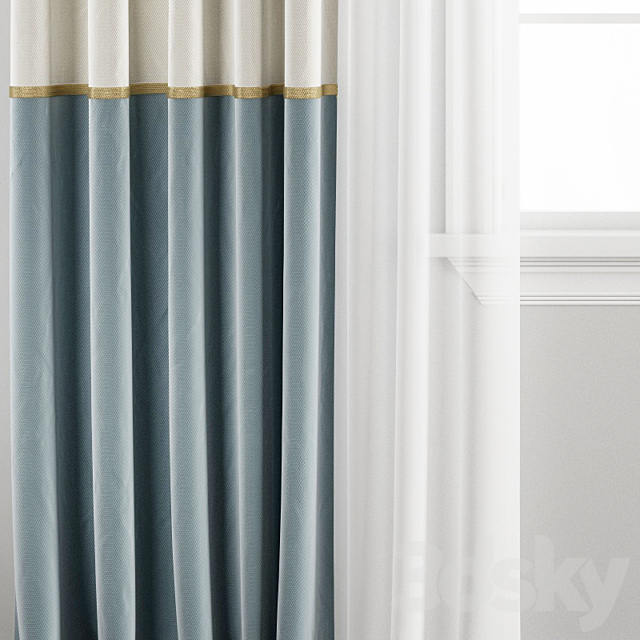 Curtain 202 3ds Max - thumbnail 3