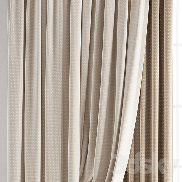 Curtain 205 3DS Max Model - thumbnail 2