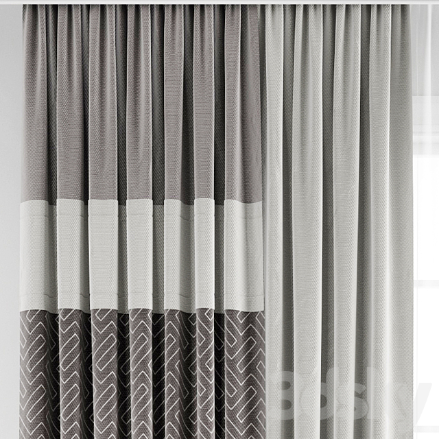 Curtain 207 3DS Max Model - thumbnail 2