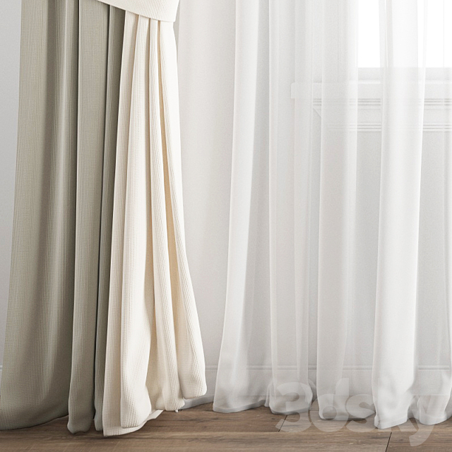 Curtain 212 3DSMax File - thumbnail 2