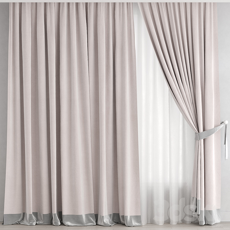 Curtain 219 3DS Max Model - thumbnail 1