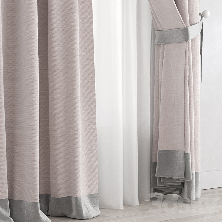 Curtain 219 3DS Max Model - thumbnail 2