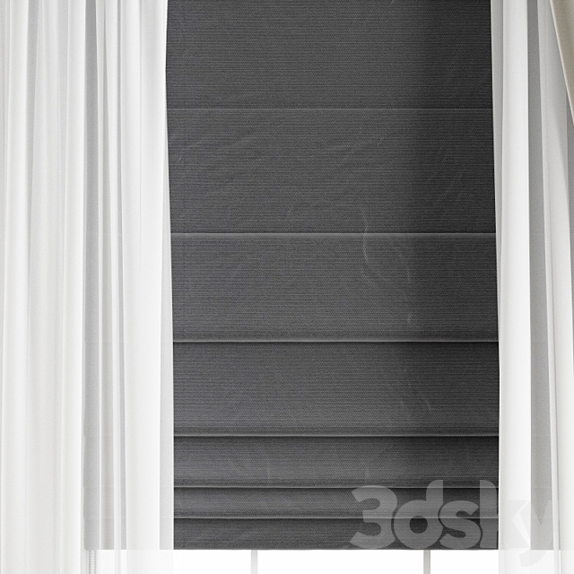 Curtain 225 3DS Max Model - thumbnail 4