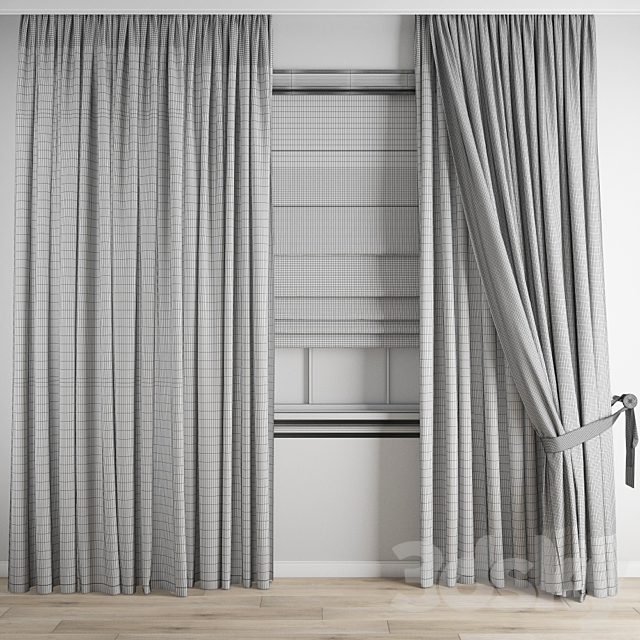 Curtain 225 3DS Max Model - thumbnail 5