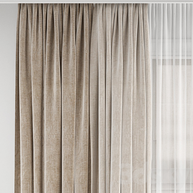 Curtain 229 3DS Max Model - thumbnail 2