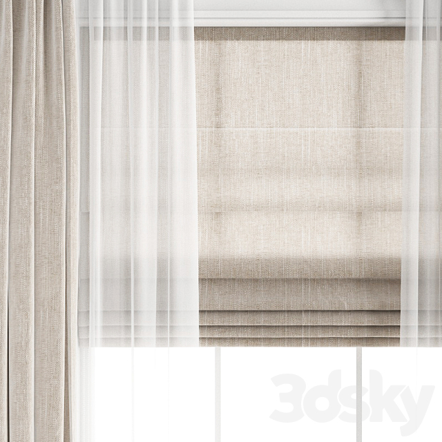 Curtain 229 3DS Max Model - thumbnail 4