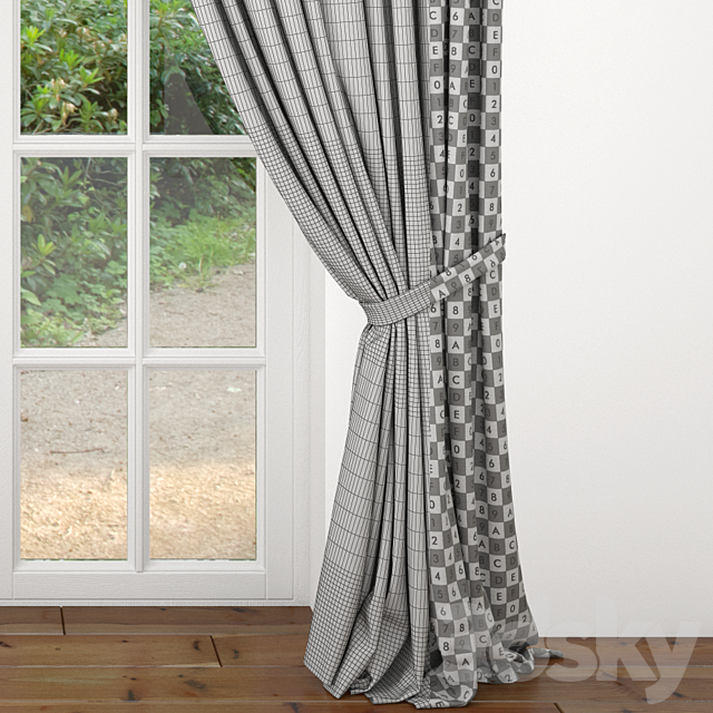 Curtain 23 3DSMax File - thumbnail 3