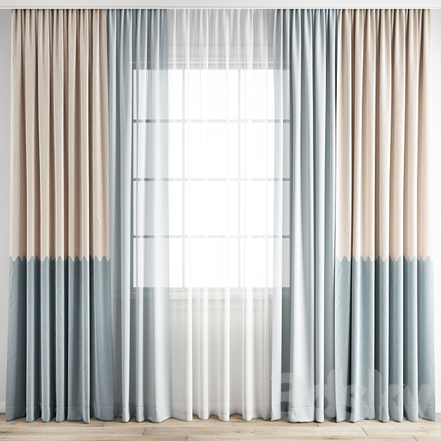 Curtain 233 3DSMax File - thumbnail 1