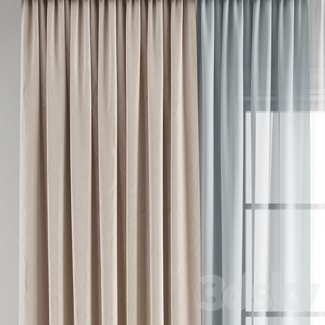 Curtain 233 3DSMax File - thumbnail 2