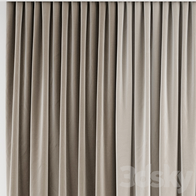 Curtain 237 3DS Max Model - thumbnail 2