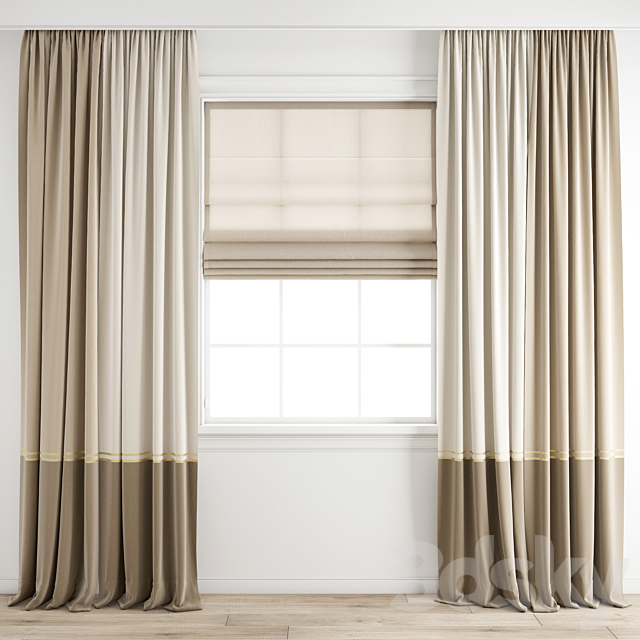 Curtain 238 3DS Max Model - thumbnail 1