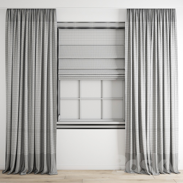 Curtain 238 3DS Max Model - thumbnail 5