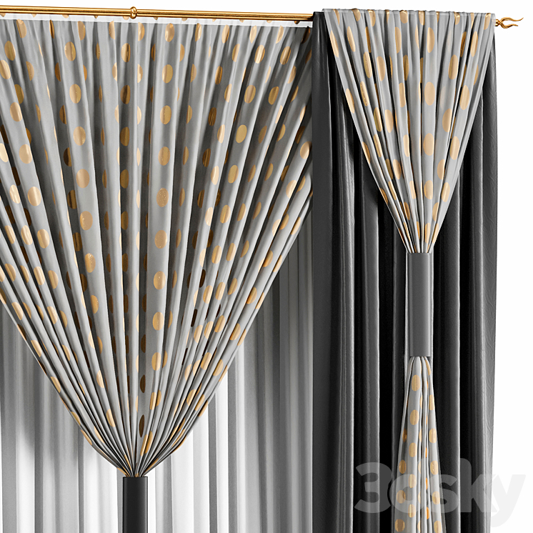 Curtain #24 3DS Max - thumbnail 2