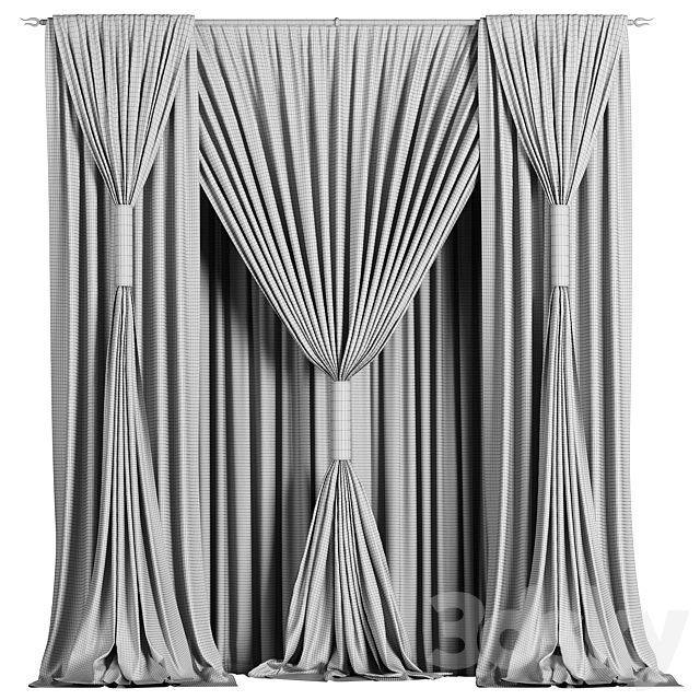 Curtain #24 3DS Max Model - thumbnail 4