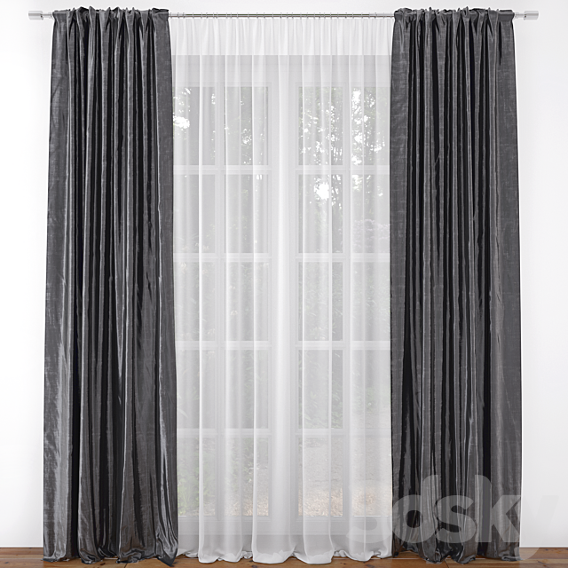 Curtain 24 3DSMax File - thumbnail 1