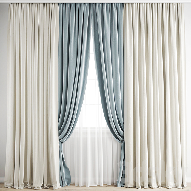 Curtain 240 3ds Max - thumbnail 1