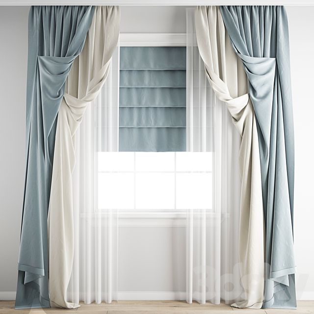 Curtain 241 3ds Max - thumbnail 1