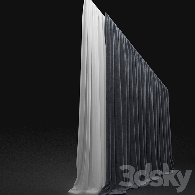 Curtain 256 3DSMax File - thumbnail 2