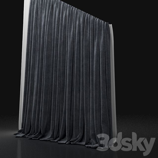 Curtain 256 3DSMax File - thumbnail 3