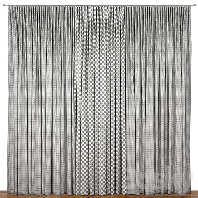 Curtain 26 3DSMax File - thumbnail 2