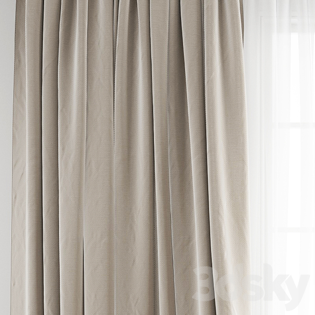 Curtain 261 3DSMax File - thumbnail 2