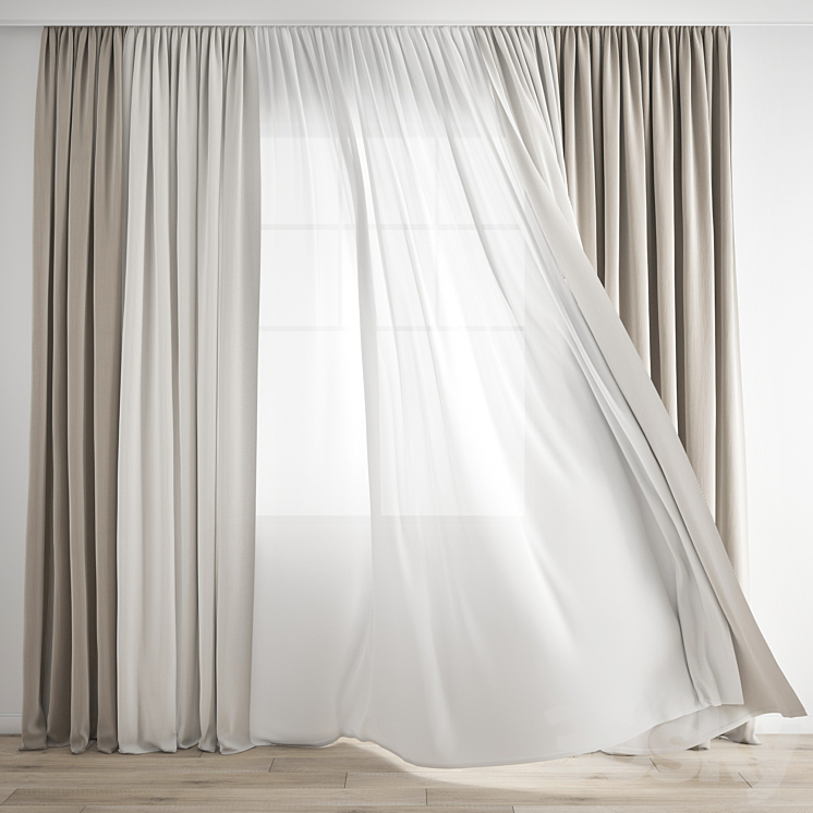 Curtain 266 3DS Max - thumbnail 1