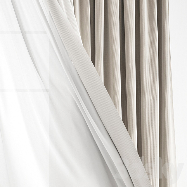 Curtain 266 3DSMax File - thumbnail 4