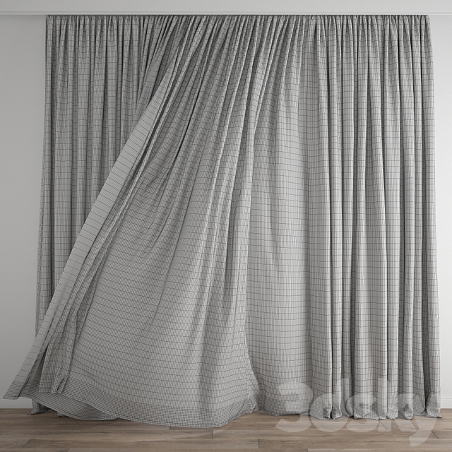 Curtain 267 _ Wind blowing effect 2 3DSMax File - thumbnail 5