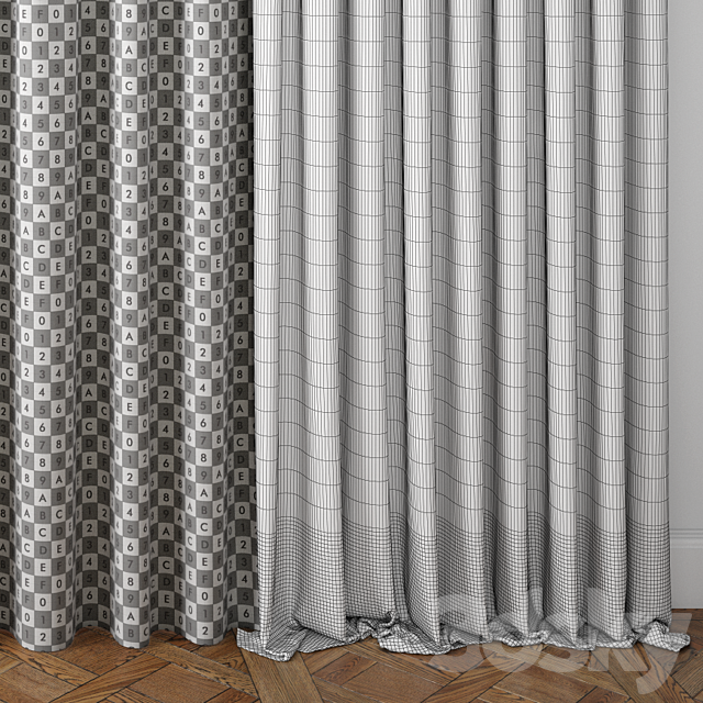 Curtain 27 3DSMax File - thumbnail 3