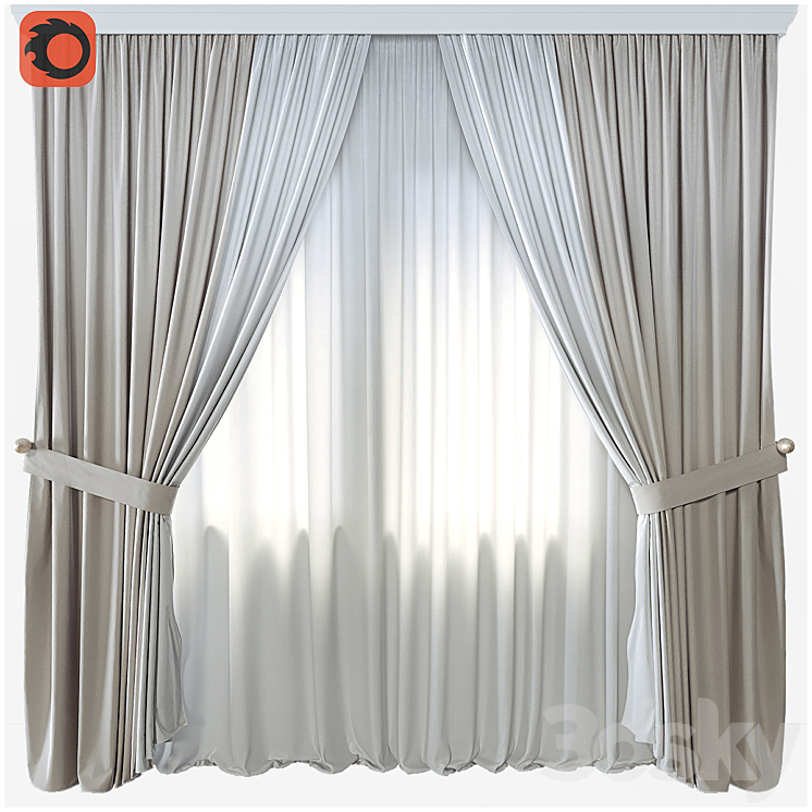 Curtain 28 3DS Max - thumbnail 1