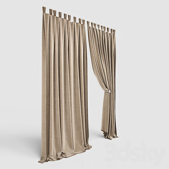 Curtain 28 3DS Max Model - thumbnail 3