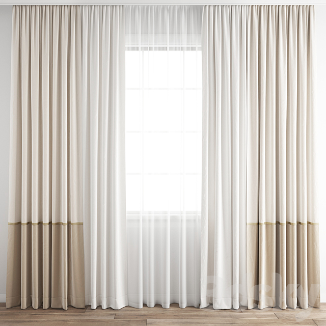 Curtain 281 3DSMax File - thumbnail 1