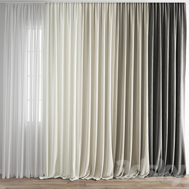 Curtain 284 3DSMax File - thumbnail 1