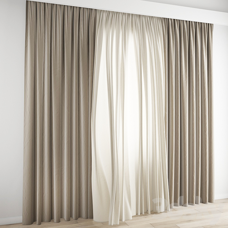 Curtain 287 3DS Max - thumbnail 2